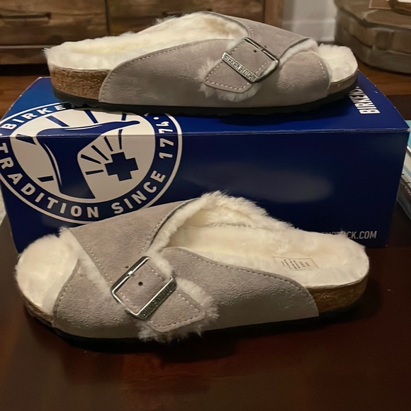 Birkenstock | Shoes | Birkenstock Arosa Fell Stone Coin Asst | Poshmark